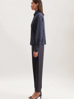 Seidensticker Blusen*Damen Hemdbluse - Druck blau bedruckt