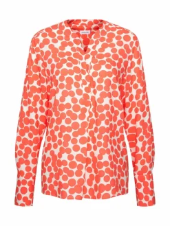 Seidensticker Blusen*Damen Hemdbluse - Druck orange bedruckt