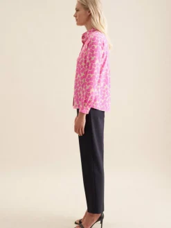 Seidensticker Blusen*Damen Hemdbluse - Druck pink bedruckt