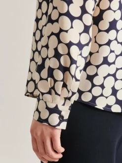 Seidensticker Blusen*Damen Hemdbluse - Druck blau bedruckt