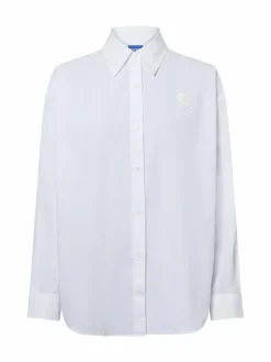 HUGO BLUE Blusen*Damen Hemdbluse - Elisana weiß uni