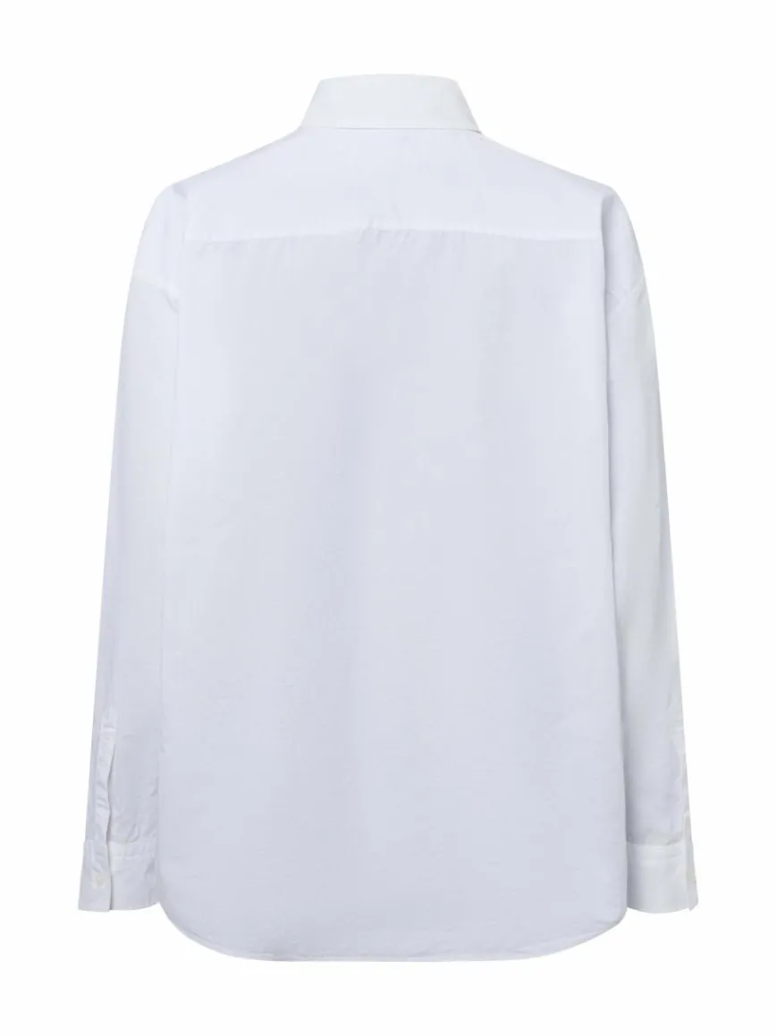 HUGO BLUE Blusen*Damen Hemdbluse - Elisana weiß uni