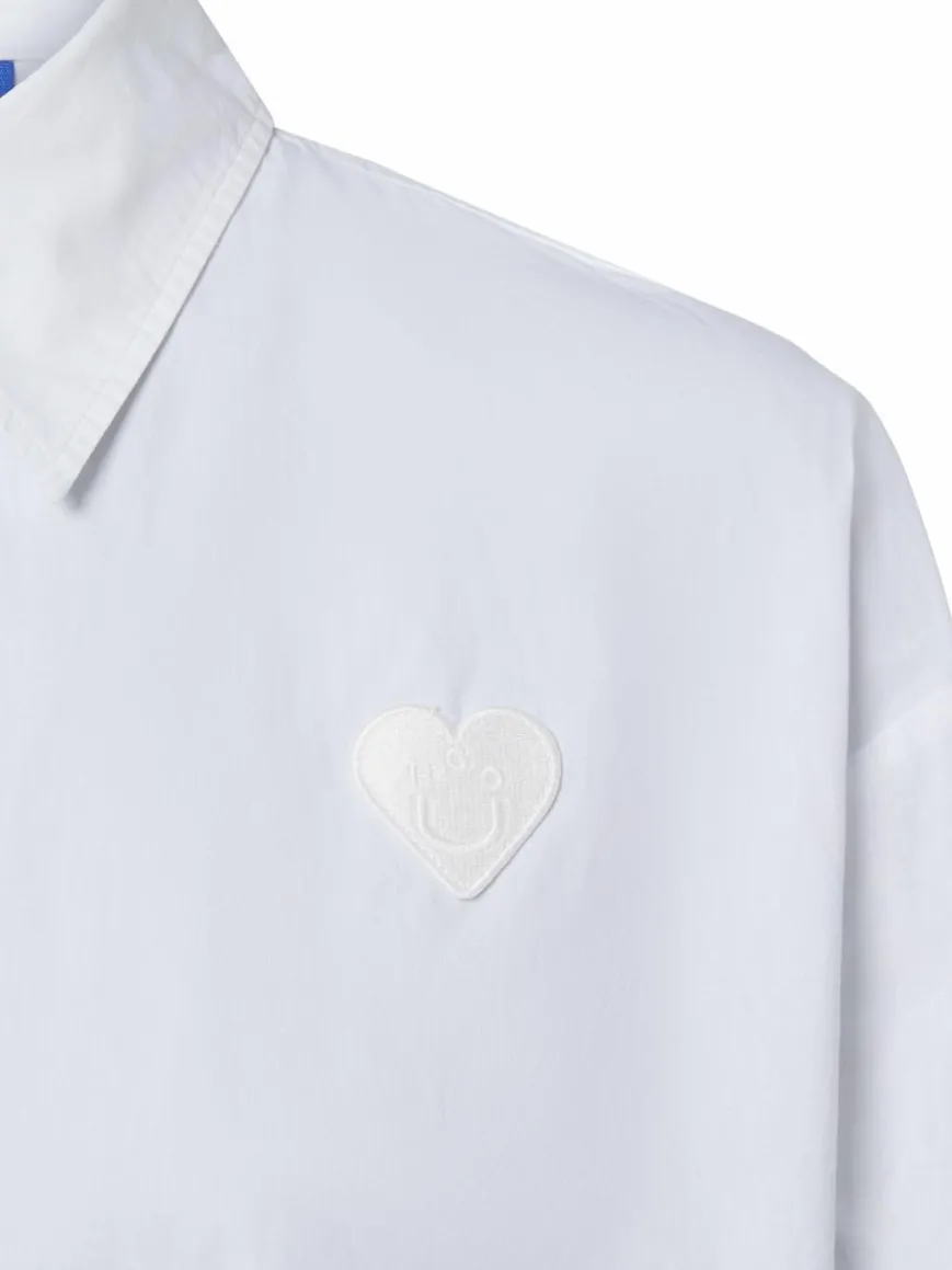 HUGO BLUE Blusen*Damen Hemdbluse - Elisana weiß uni