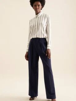 Seidensticker Blusen*Damen Hemdbluse - Kettenprint ecru gemustert