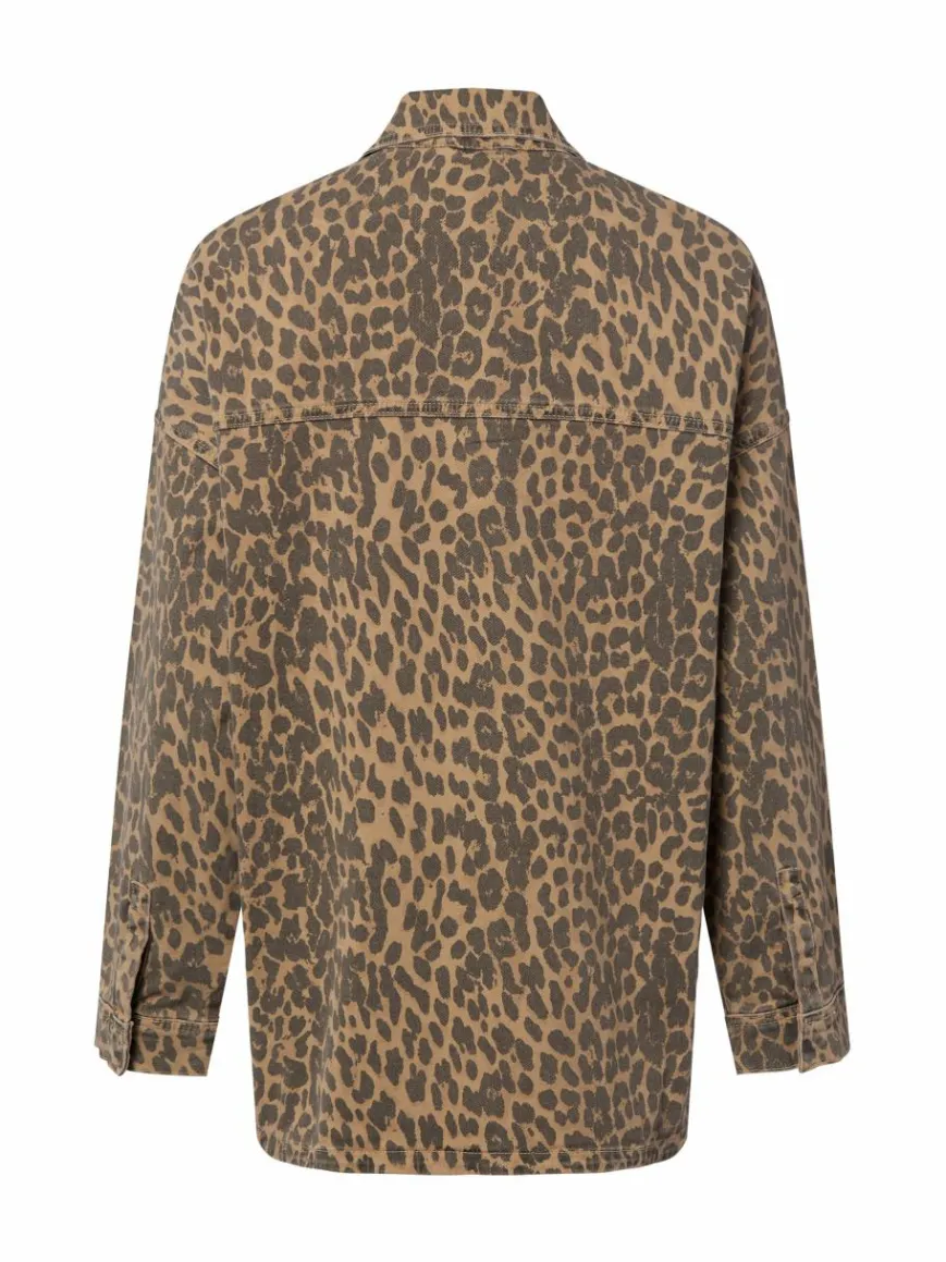 MOS MOSH Jacken & Westen|Blusen*Damen Hemdbluse - MMEmme camel braun gemustert