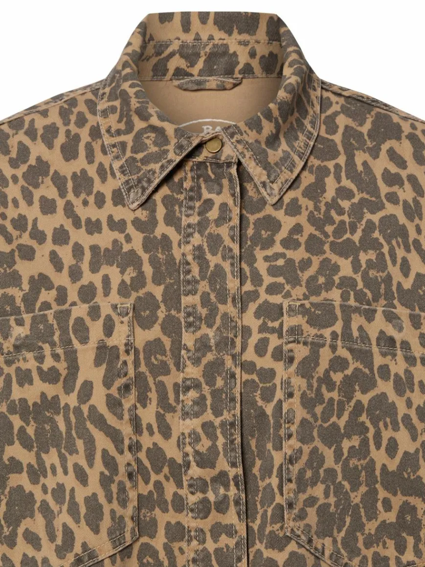 MOS MOSH Jacken & Westen|Blusen*Damen Hemdbluse - MMEmme camel braun gemustert