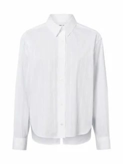 Samsøe Samsøe Blusen*Damen Hemdbluse - Saatrani weiß gestreift