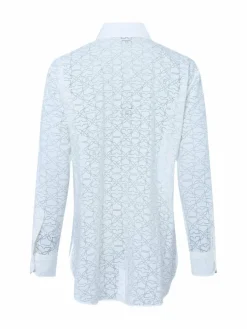 HUGO Blusen*Damen Hemdbluse - The Oversize Shirt ecru gemustert