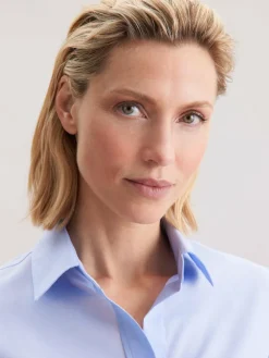 Seidensticker Blusen*Damen Hemdbluse - Uni blau uni