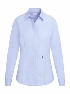 Seidensticker Blusen*Damen Hemdbluse - Uni blau uni