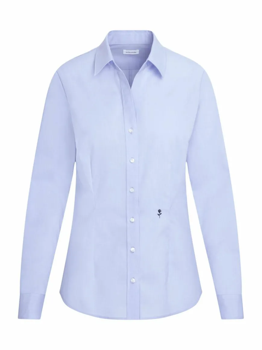 Seidensticker Blusen*Damen Hemdbluse - Uni blau uni