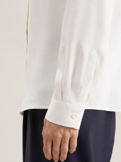 Seidensticker Blusen*Damen Hemdbluse - Uni weiß uni