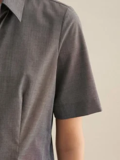 Seidensticker Blusen*Damen Hemdbluse - Uni grau uni