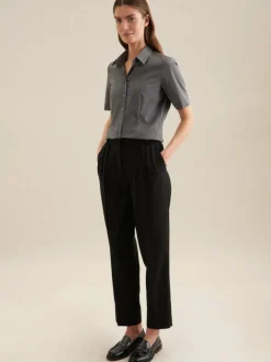 Seidensticker Blusen*Damen Hemdbluse - Uni grau uni