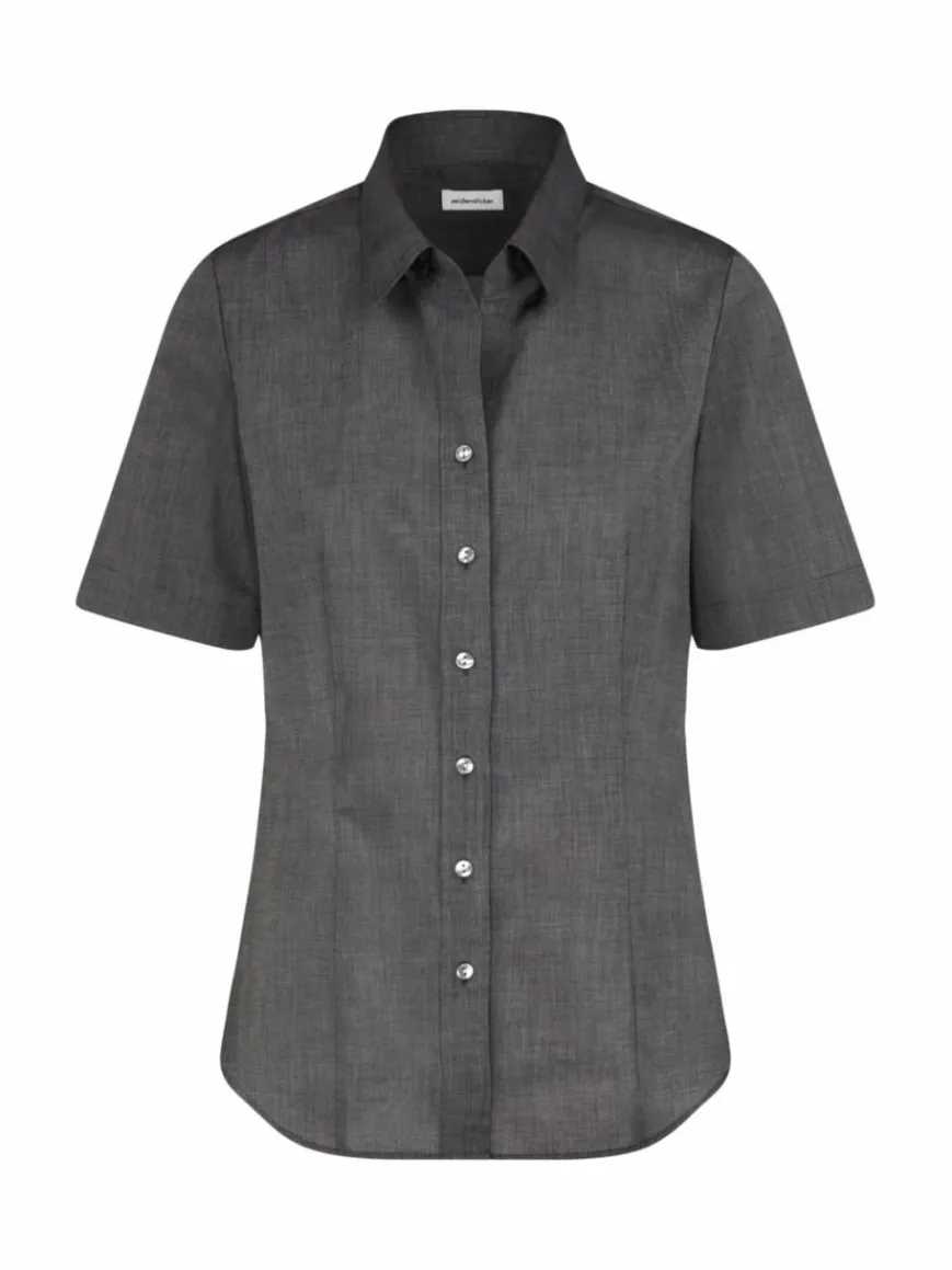 Seidensticker Blusen*Damen Hemdbluse - Uni grau uni