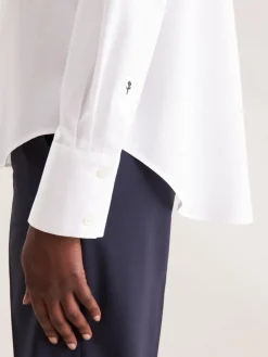 Seidensticker Blusen*Damen Hemdbluse - Uni weiß uni