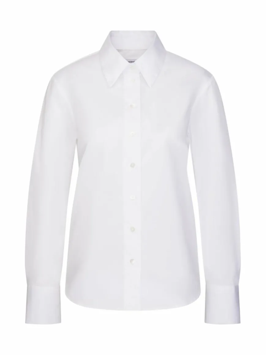 Seidensticker Blusen*Damen Hemdbluse - Uni weiß uni