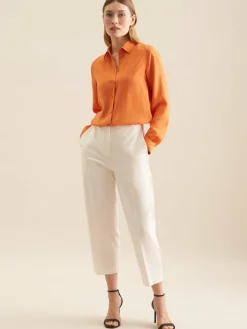 Seidensticker Blusen*Damen Hemdbluse - Uni orange uni