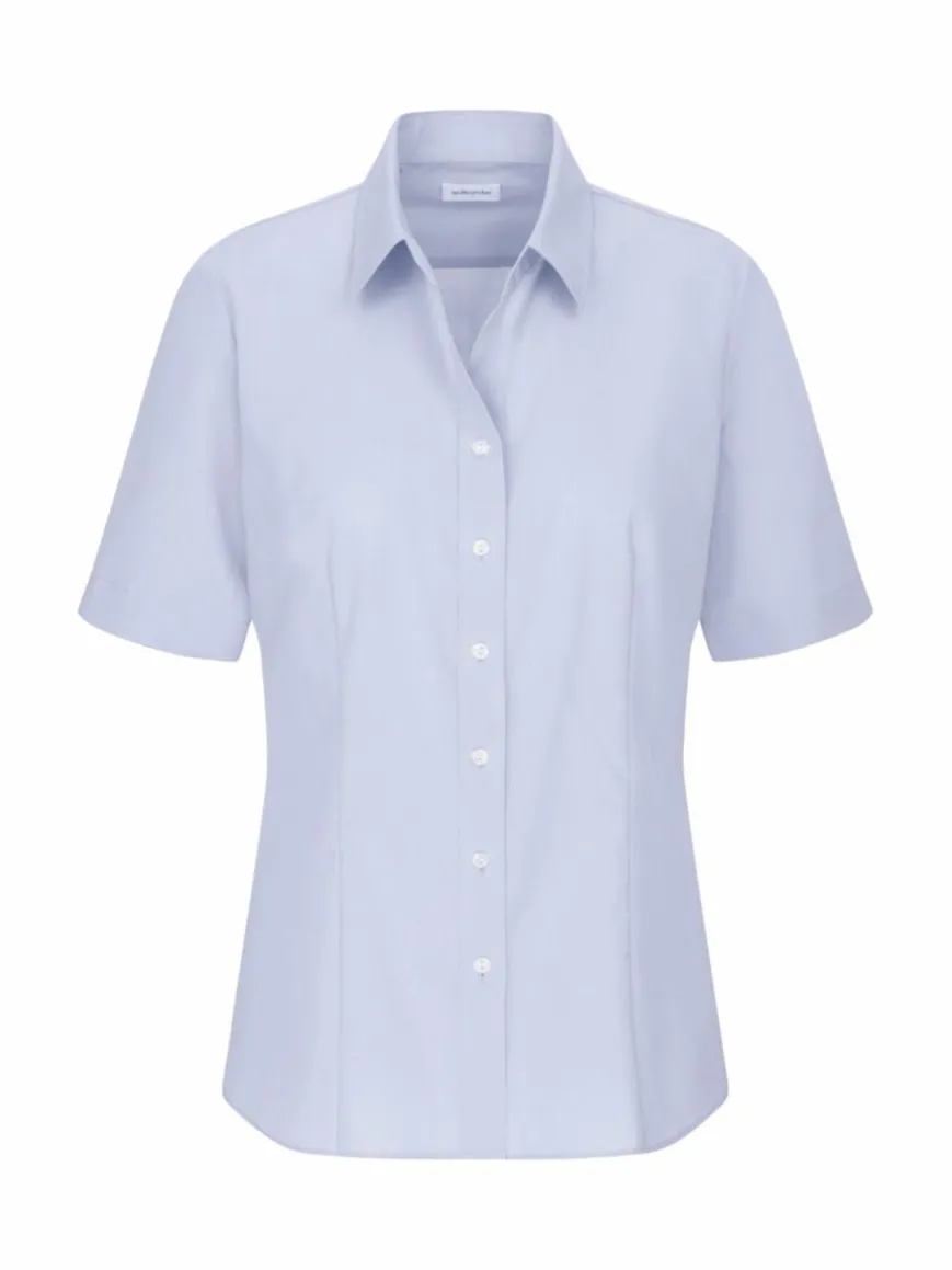 Seidensticker Blusen*Damen Hemdbluse - Uni blau uni