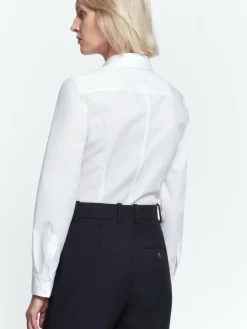 Seidensticker Blusen*Damen Hemdbluse - Uni weiß uni