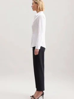 Seidensticker Blusen*Damen Hemdbluse - Uni weiß uni