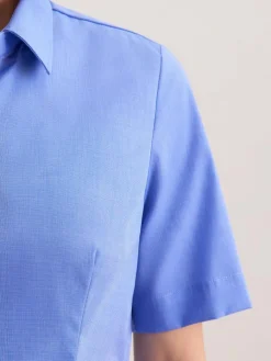 Seidensticker Blusen*Damen Hemdbluse - Uni blau uni