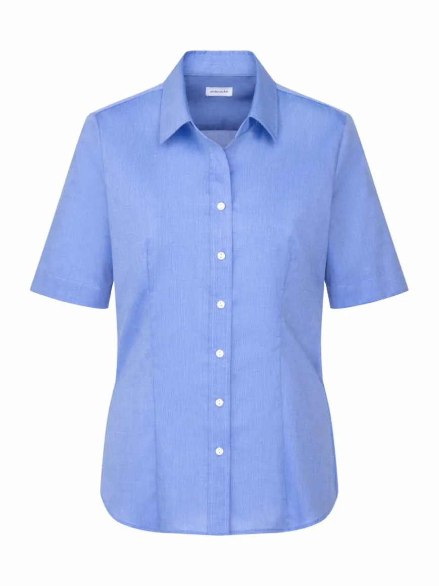 Seidensticker Blusen*Damen Hemdbluse - Uni blau uni