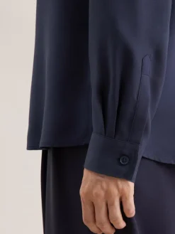 Seidensticker Blusen*Damen Hemdbluse - Uni blau uni