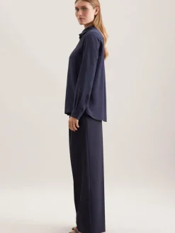 Seidensticker Blusen*Damen Hemdbluse - Uni blau uni