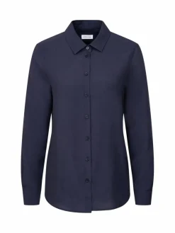 Seidensticker Blusen*Damen Hemdbluse - Uni blau uni