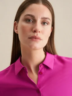 Seidensticker Blusen*Damen Hemdbluse - Uni fuchsia uni