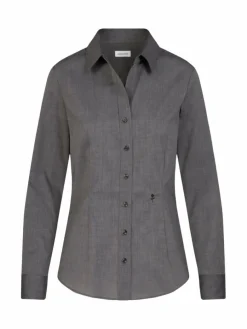 Seidensticker Blusen*Damen Hemdbluse - Uni grau uni