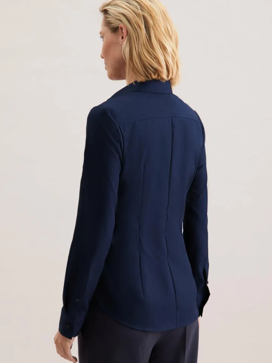 Seidensticker Blusen*Damen Hemdbluse - Uni blau uni