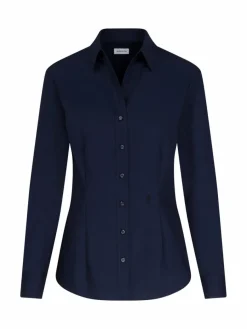 Seidensticker Blusen*Damen Hemdbluse - Uni blau uni