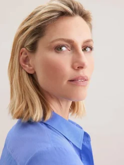 Seidensticker Blusen*Damen Hemdbluse - Uni blau uni