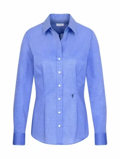 Seidensticker Blusen*Damen Hemdbluse - Uni blau uni