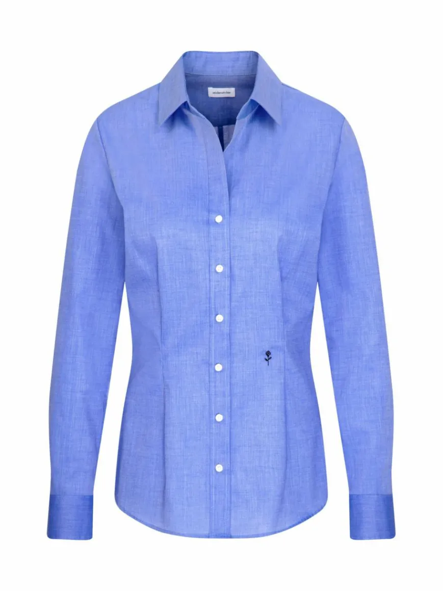 Seidensticker Blusen*Damen Hemdbluse - Uni blau uni