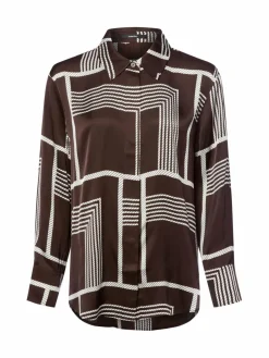 Someday Blusen*Damen Hemdbluse - Zisi schoko gemustert