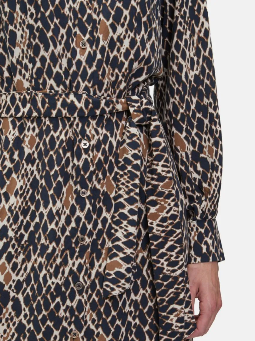 Betty Barclay Kleider*Damen Hemdblusenkleid marine mehrfarbig gemustert