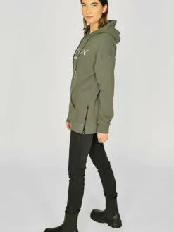 Topgun Sweatshirts & Sweatjacken*Damen Hoodie oliv uni