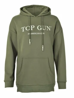 Topgun Sweatshirts & Sweatjacken*Damen Hoodie oliv uni