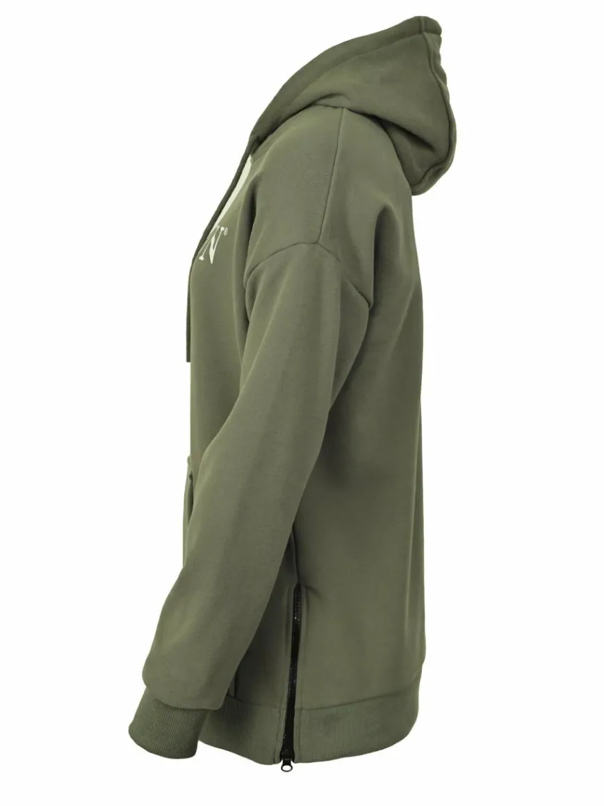 Topgun Sweatshirts & Sweatjacken*Damen Hoodie oliv uni