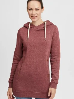 OXMO Sweatshirts & Sweatjacken*Damen Hoodie rot uni