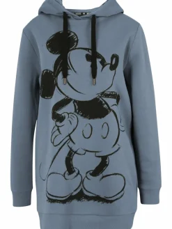 Course Sweatshirts & Sweatjacken*Damen Hoodie - Mickey Mouse Retro hellblau bedruckt