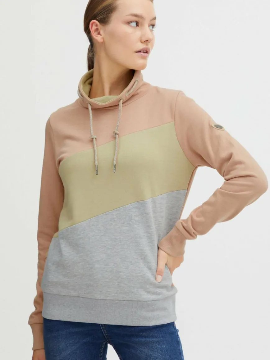 OXMO Sweatshirts & Sweatjacken*Damen Hoodie - OXAgda rosa uni