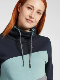 OXMO Sweatshirts & Sweatjacken*Damen Hoodie - OXAgda blau uni