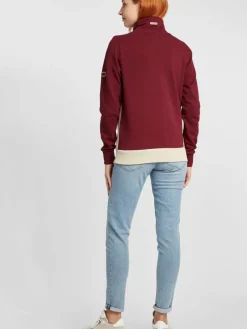 OXMO Sweatshirts & Sweatjacken*Damen Hoodie - OXAgda rot uni