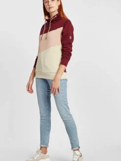 OXMO Sweatshirts & Sweatjacken*Damen Hoodie - OXAgda rot uni