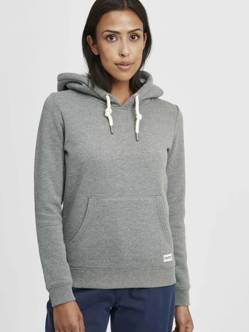 OXMO Sweatshirts & Sweatjacken*Damen Hoodie - OXBinna grau uni