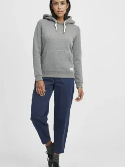 OXMO Sweatshirts & Sweatjacken*Damen Hoodie - OXBinna grau uni